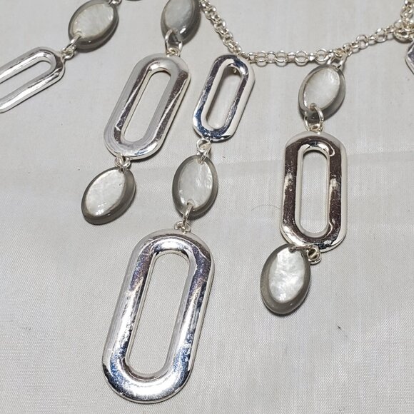 Vetta silver Link necklace with a central decorative element - Picture 6 of 10